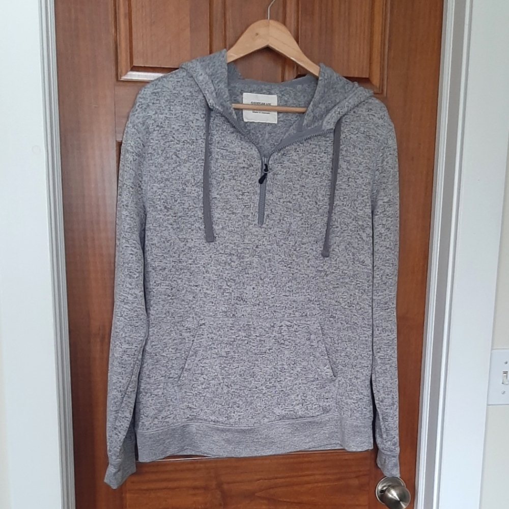 GOODTHREADS Men's heathered Gray Hoodie Sweatshirt